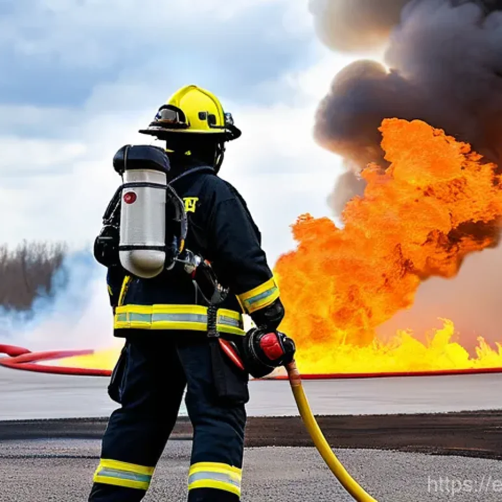 소방설비기사의 시험 난이도 트렌드 - **Prompt 1: Advanced Firefighting Training with Modern Tech**
    A highly detailed, realistic photo...