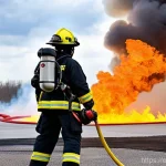 소방설비기사의 시험 난이도 트렌드 - **Prompt 1: Advanced Firefighting Training with Modern Tech**
A highly detailed, realistic photo...