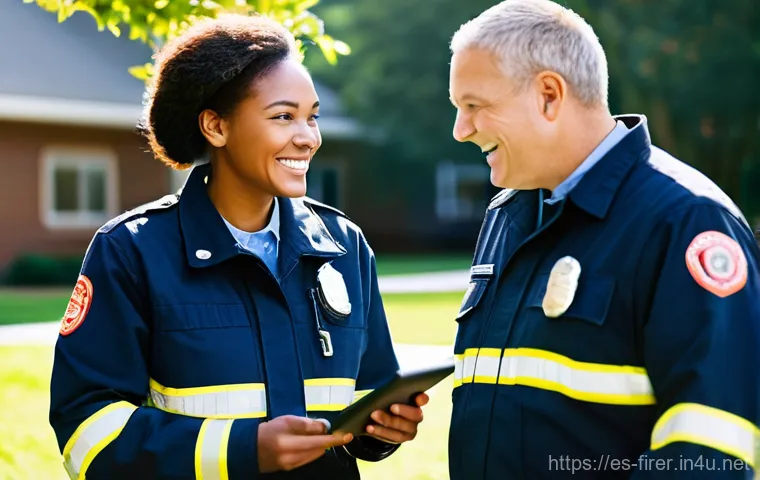 소방설비기사의 시험 난이도 트렌드 - **Prompt 1: Advanced Firefighting Training with Modern Tech**
    A highly detailed, realistic photo...