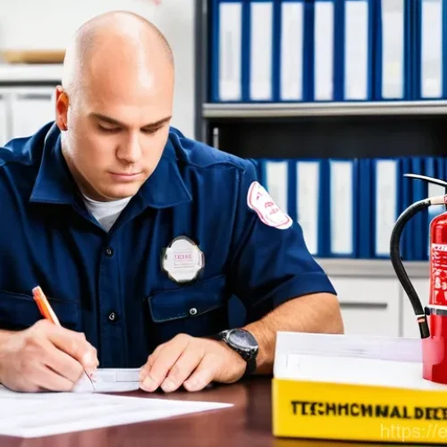 Home 22 소방설비기사 실기시험에서 필요한 도구 - **Prompt: Dedicated Fire Safety Professional Studying Blueprints**
A focused, male or female fir...